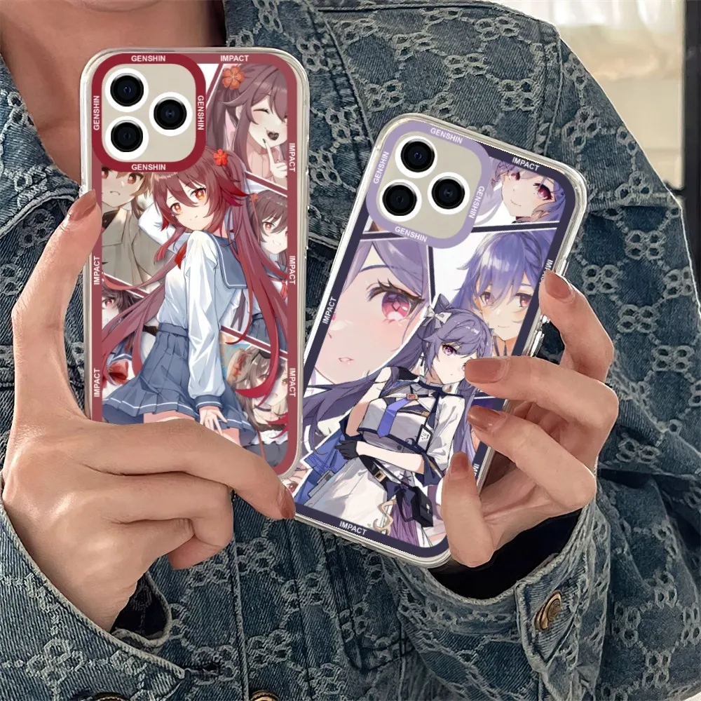 Gioco Genshin Impact Phone Case Per Samsung S 23 22 21 20 Ultra Plus Lite Guscio Trasparente