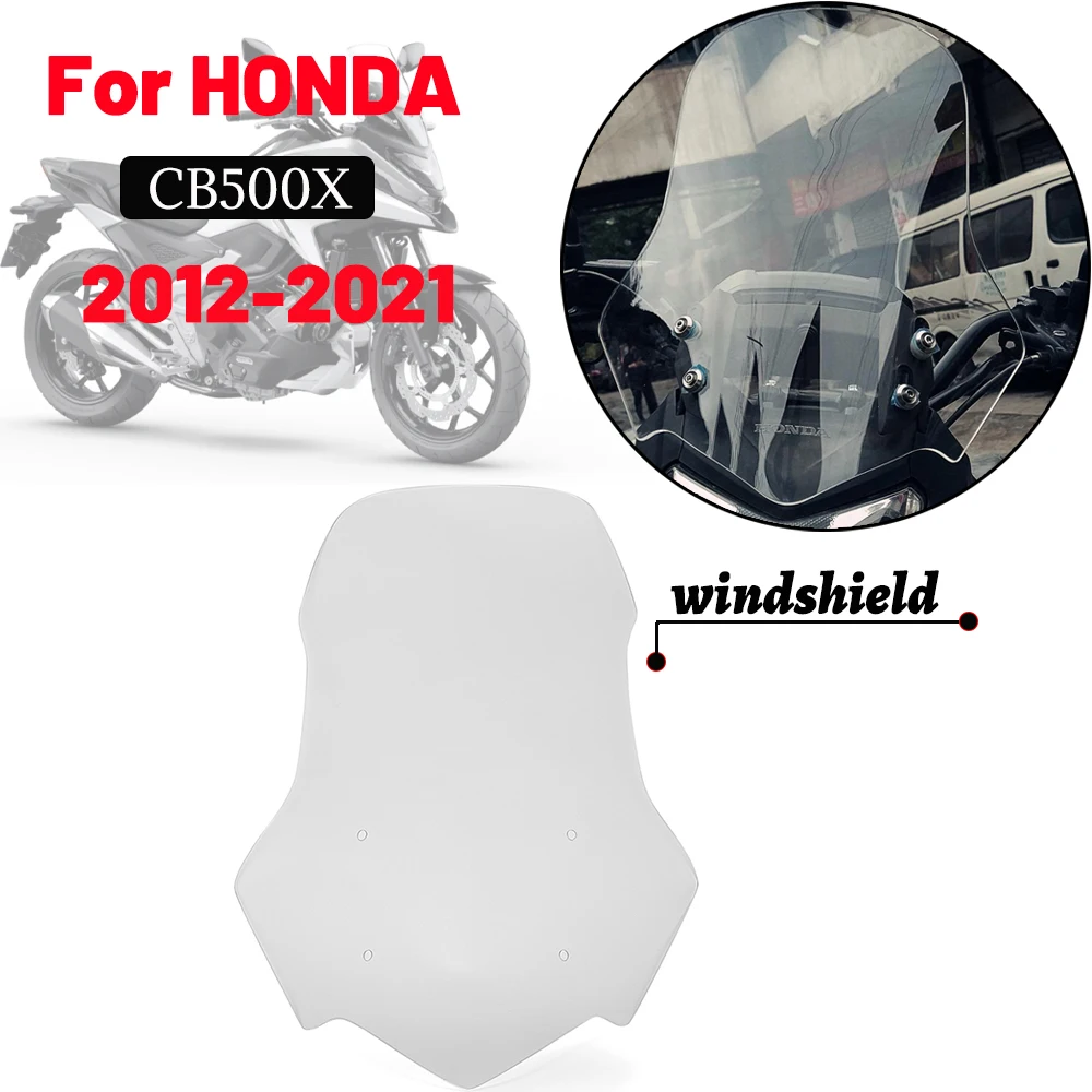 

MTKRACING For HONDA CB 500X CB500X 2012-2021 Motorcycle Windscreen Screen Windshield Fairing Accessories