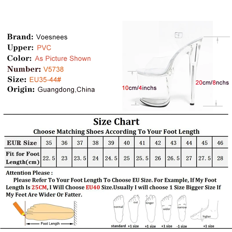 New 20cm/8inchs Women's Sandals with Heels Nightclub Dancing Stilettos Crystal Platform Pole Dancing T-show Model Stripper Shoes
