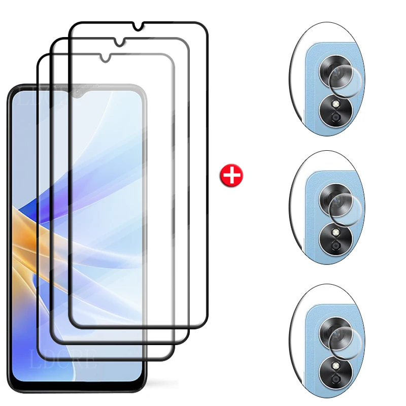 6-in-1 Tempered Glass Screen and Lens Protector with Full HD Coverage