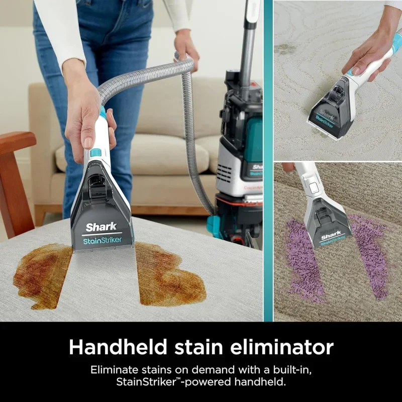 QWShark EX201 CarpetXpert Upright Carpet,Area Rug;Upholstery with StainStriker,Built-in Spot;stain Cleaner,Carpet Shampooer 5