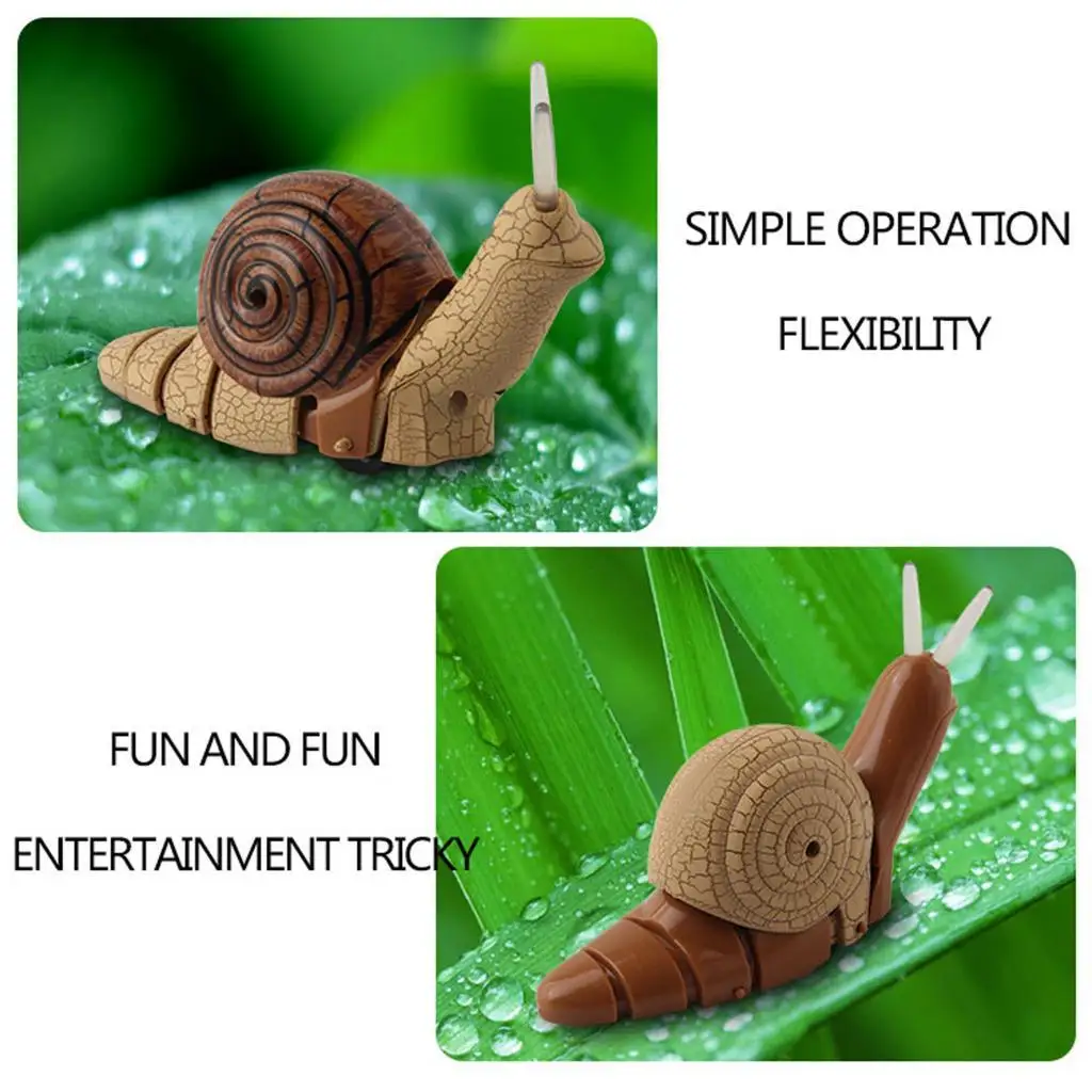 Remote Control Mock Fake Snail RC Toy Prank Insects Joke Scary Trick Bugs