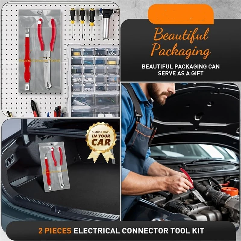 2PCS Electrical Disconnect Pliers Set Car Fuel Line Removal Plier Electrical Connector Separator Car Repair Tools