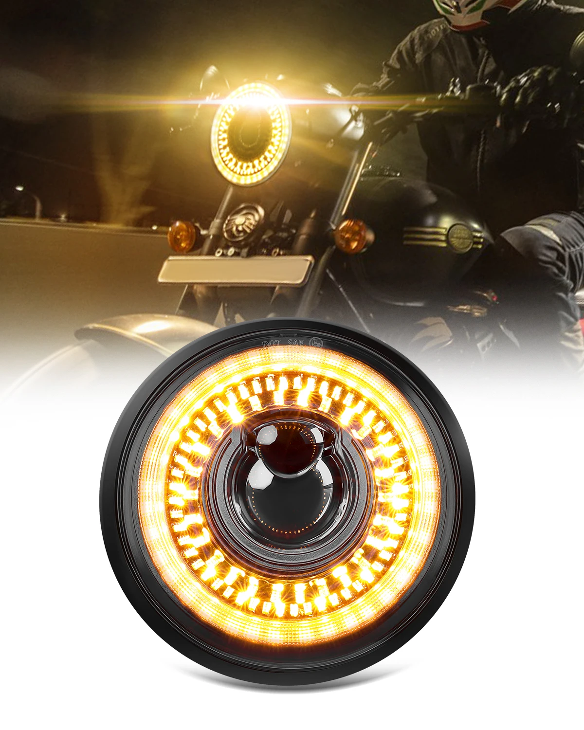 Koplampen 5,75 ronde LED-koplamp Voor Motorfiets 5-3/4 Inch Koplampen 5,75 ronde LED-koplamp Voor Motorfiets 5-3/4 Inch