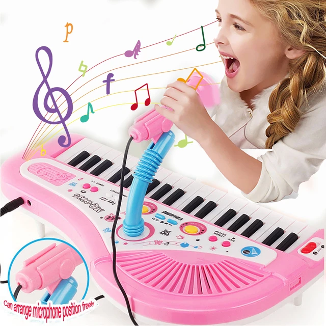 Piano Teclado Infantil Musical Brinquedos Educativos Para Crianças