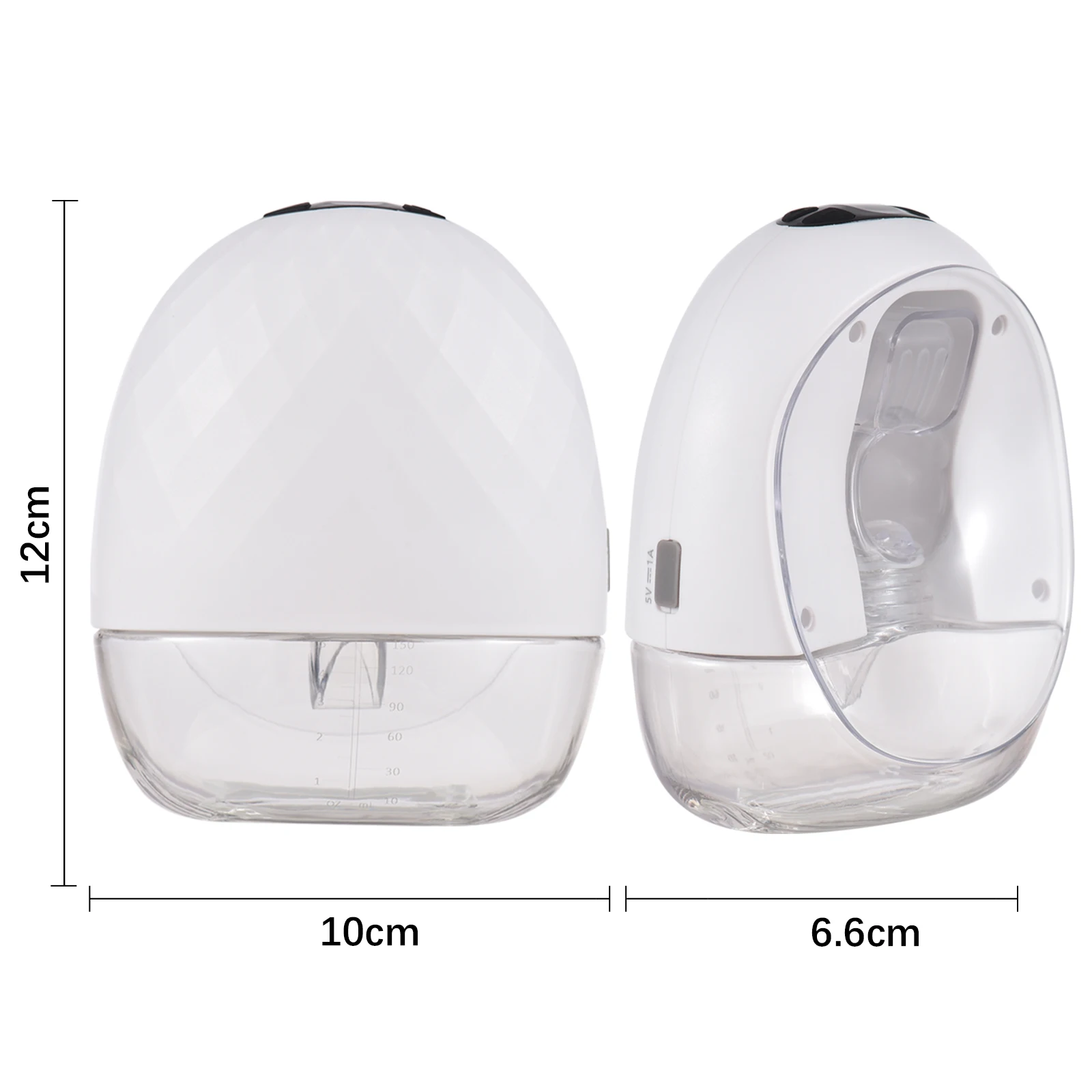 Wearable Breast Pump Hands Free Electric Breast Pump for Breastfeeding Low Noise with 150ml Milk Collector for Home Travel 6