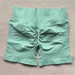 Enhanced Athletic Seamless Scrunch Shorts - M (Palm green)