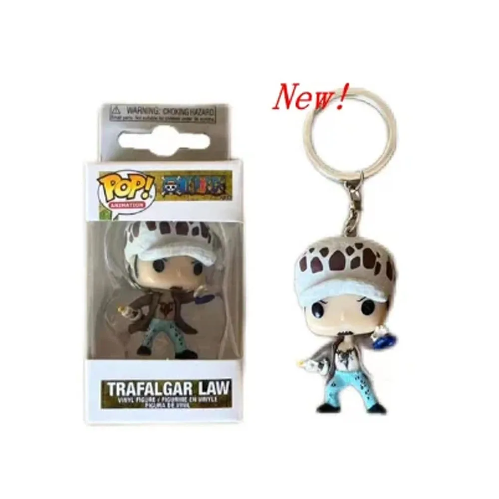 thumbnail image 1 of Funko Pop One Piece Keyring Trafalgar Law Rorona Zoro Yamato Pop Pocket One Piece Keychains Vinyl Action Figure Toys Dolls Gift, 1 of 5