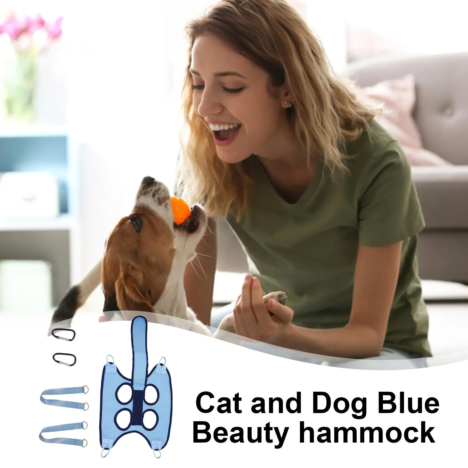 Restraint Holder Cat Harness Breathable Nail Trimming Hammock Dog Grooming Helper With Security Strap For Pet_voghion.com