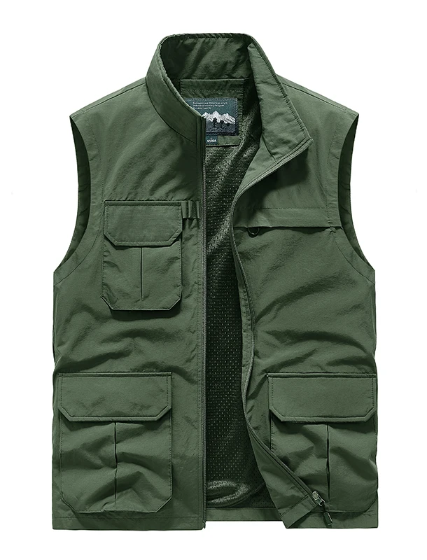 Spring Tactical Vest Summer Man Multi-pocket Fishing Work Coat Men Hunting Large Size Mesh Men's Clothing Free Shipping Vests