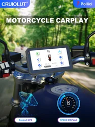 7 Inch GPS Navigator for Motorcycle CarPlay Para Moto Wireless Android Auto Waterproof Screen with Speed And Light Sensor