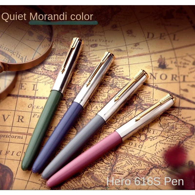 616S Hero Morandi Dark Pointed Pen Student Adult Office Writing and Writing Practice Writing Ink Pen Replacement Ink Bag 4
