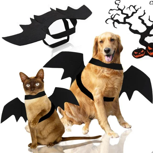 Halloween Bat Costume for Dogs Pet Wings Cat Dress up Accessory Puppy Party Outfit Pet Supplies Halloween Bat Costume for Dogs Pet Wings Cat Dress up Accessory Puppy Party Outfit Pet Supplies
