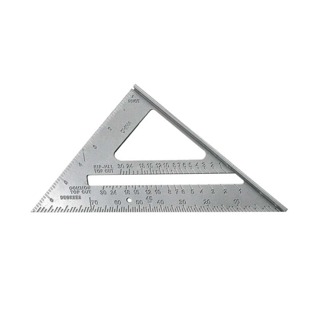 Enhanced Aluminum Alloy Woodworking Triangle Ruler for Precision Measurement