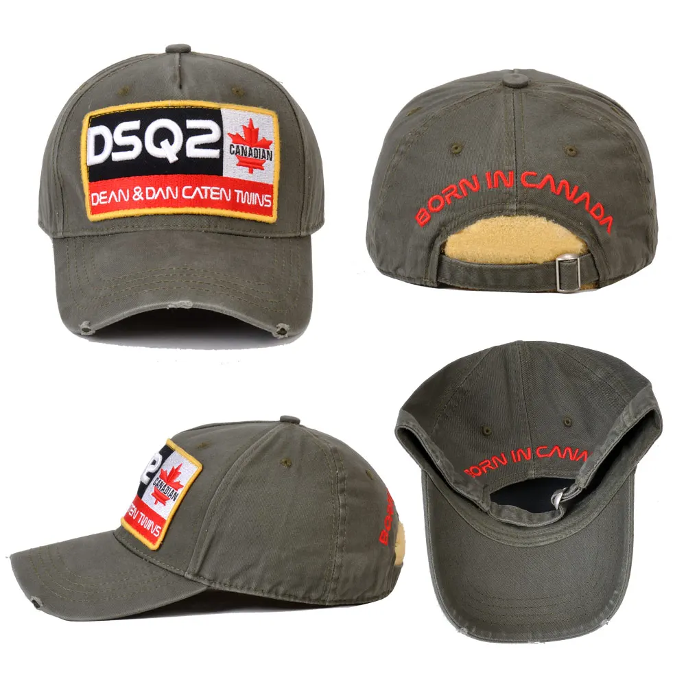 Dsq2 Brand  Men Baseball Caps High Quality Cotton DSQ2 Letter Embroidery Mens Women Baseball Caps Hip Hop Snapback Hat Dad Hats