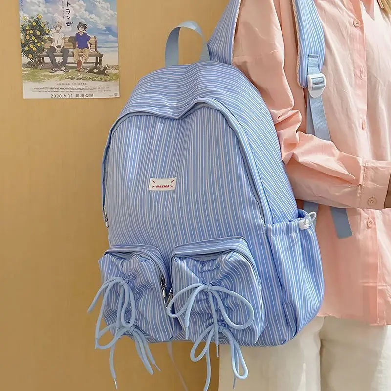 Teenage Youth School bags Large Capacity Backpack Lightweight Casual Backpack Multi-pockets College Backpack Girls school bags 3