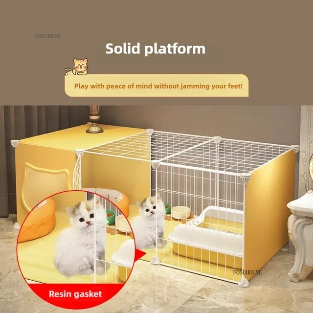 Indoor Simple Cat Cage Extra Large Multi-layer Does Not Occupy Space Cat House Pet Shop Light Luxury Pet Fence Cabinet 5