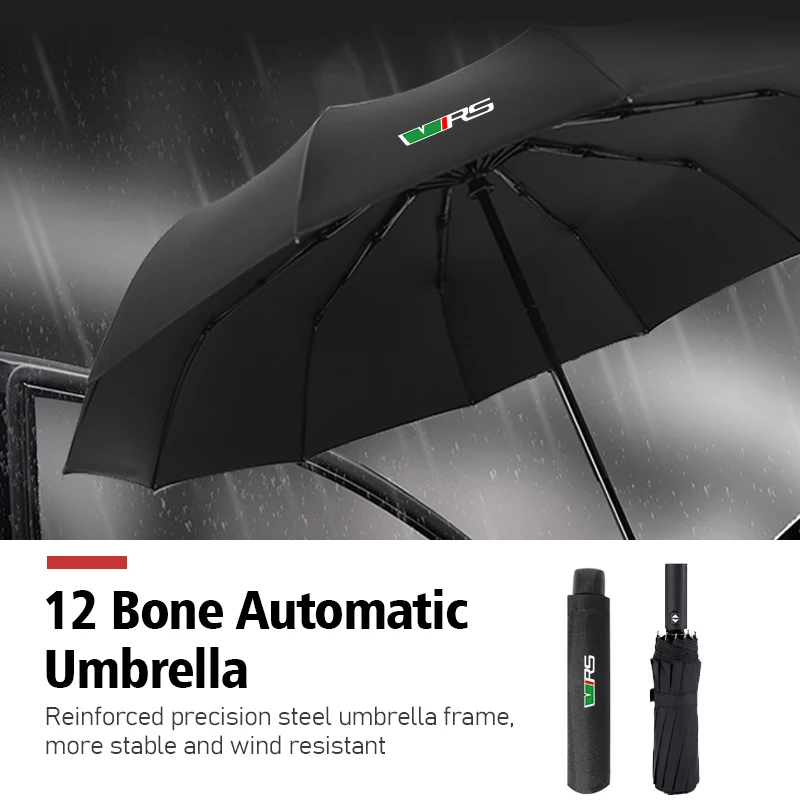 Car Automatic Folding Windproof Sunshade Umbrella Accessories For Skoda Octavia 2 3 Rapid Kodiaq Karoq Fabia Kamiq Superb MK3