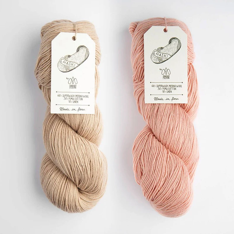 Amano  Chaski Yarn Superwash Merino Wool Pima Cotton Linen Yarn 2