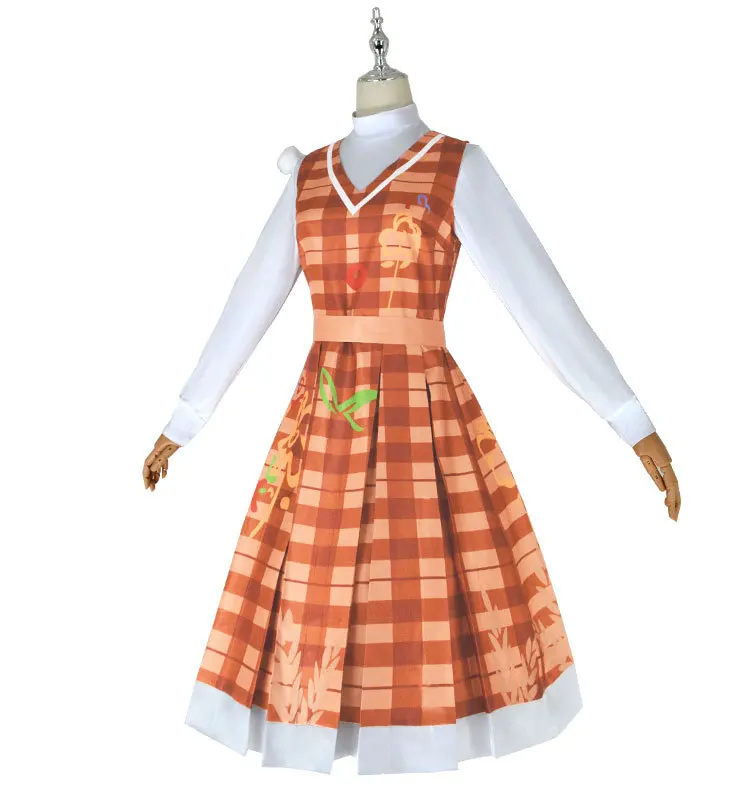 Fünfte Person Grid Cosplay Kostüm Herbst Ernte Festival Damen Kinder Spiel Stil Einzigartige Zweck Kleidung 5