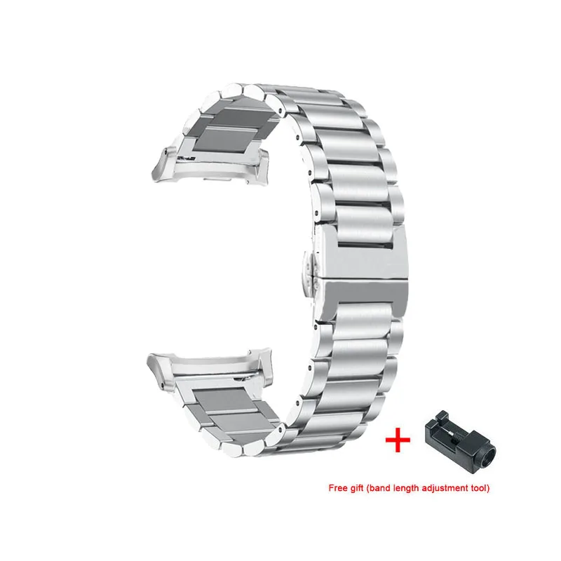 Stainless Steel Metal Bracelet Strap - Sporty Elegance Watchband