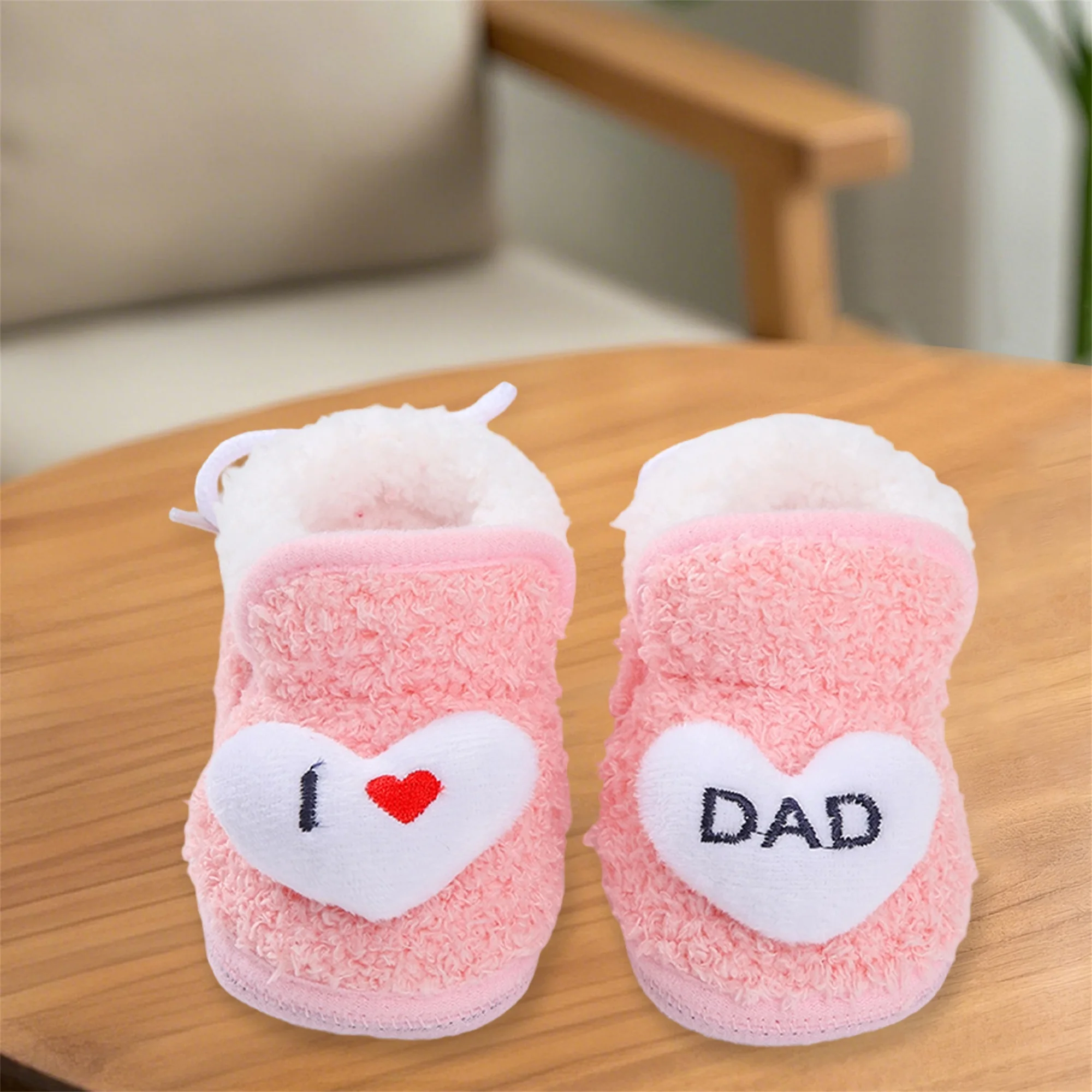 Warm and Cozy Baby Winter Boots Soft Sole Non-Slip First Walking Shoes for Toddler Girls and Boys Cute Infant Shoes