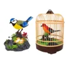 Kids Playset Singing Bird Cage Ornament Electric Sounding Voice Imitation Decorate Artificial Child Birds for children 3