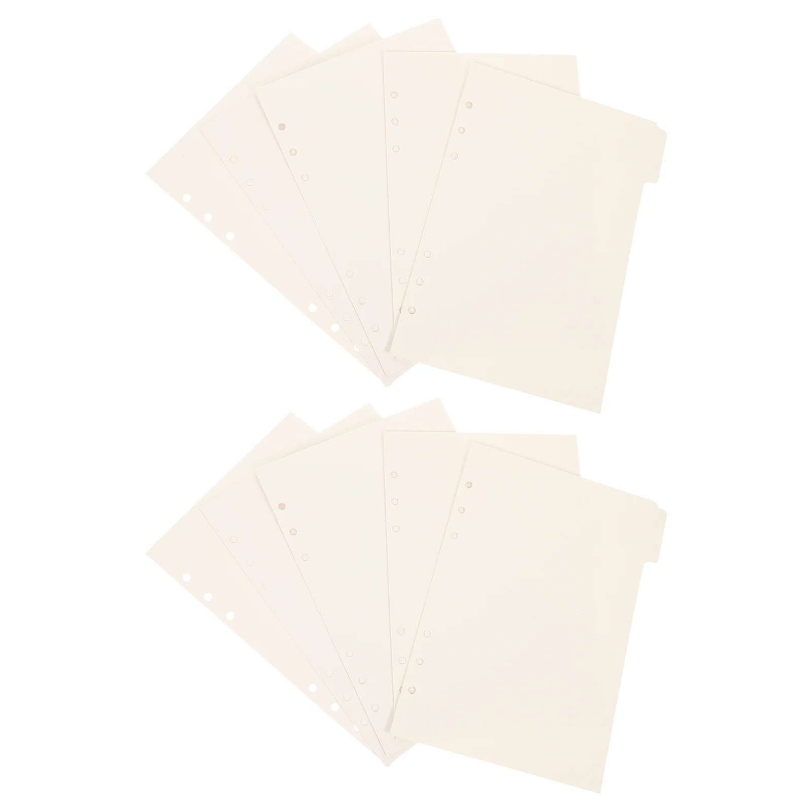 

A5 Paper Index Divider Holes Binder Planner Notebook Paper Divider Separator Board Page Classification Tab Dividers