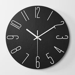 Elegant White 12 - Inch Decorative Wall Clock (E)