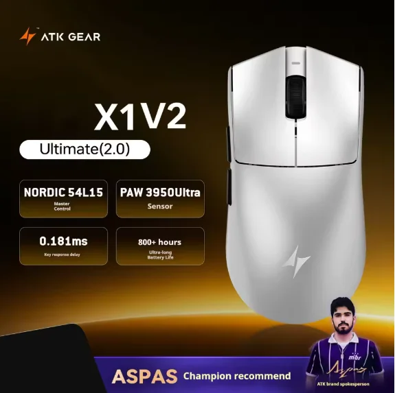 New ATK X1 V2 Ultimate 2.0 Mouse Wireless Paw3950 Utrla 54g