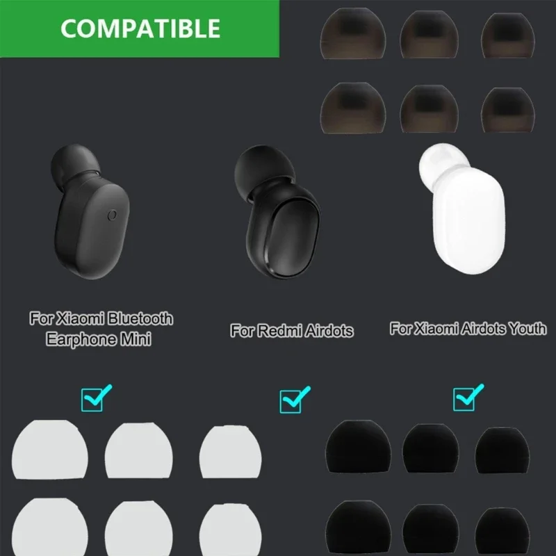 

Силиконовые насадки для наушников для Airdots Wileless, сменные насадки для ушей, шумоизоляция, силиконовые