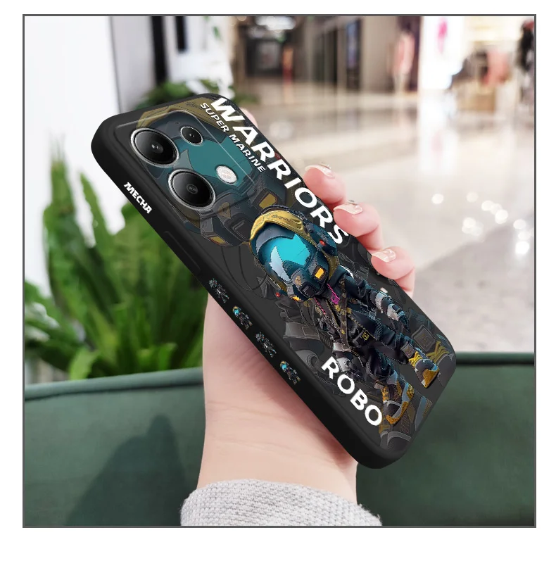 Trendy Cool Boy Handyhülle für Xiaomi Redmi Note 13 12 12S 11 11S 10 10S 9 9S Pro Plus 4G 5G Flüssigsilikonhülle – Detail 10