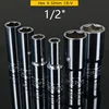 1PCS 1/2" Drive Deep Hex Socket CRV Hand Tools 6 Point Socket Wrench Head 78mm Long  Extension Sleeve Adapter 8-32mm Anti-rust 1
