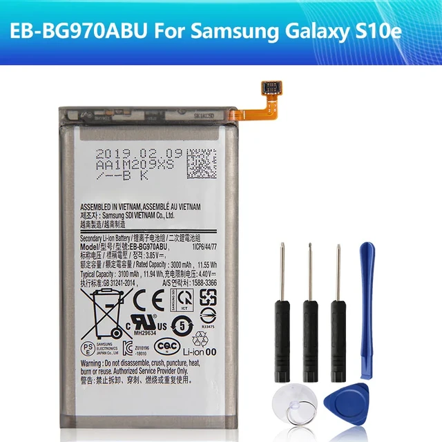 Samsung Galaxy S10E S10 E EB-BG970ABU G9700 SM-G9700 mAh telefon pil için  yedek telefon pil 3100 - AliExpress