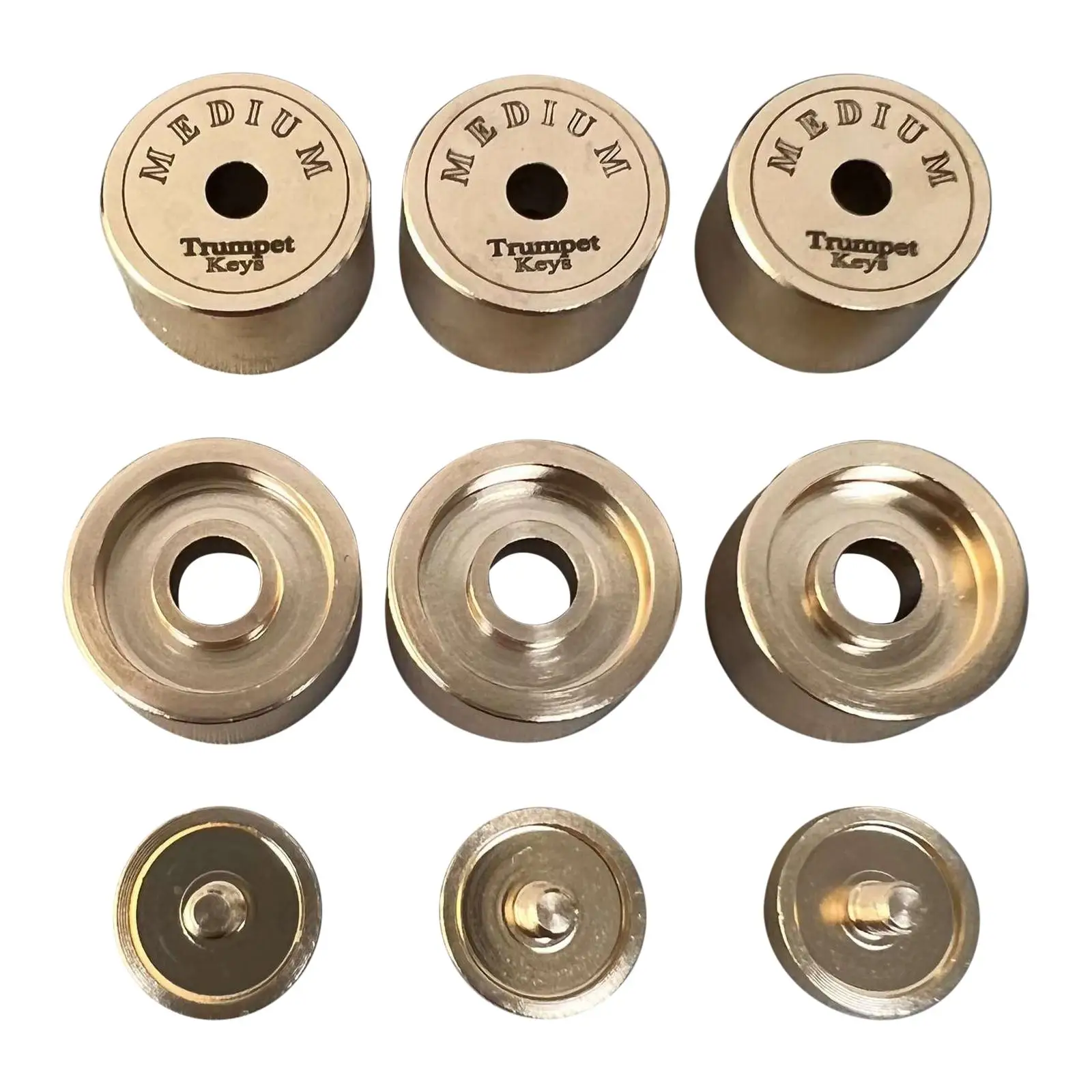 9x Trumpets Valve Caps Trumpet Module Repair Part Instruments