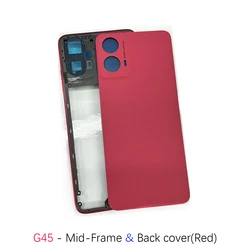 Enhanced Mobile Phone Middle Frame Housing Case (G45 Back Cover Red)
