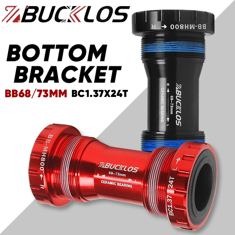Description Picture 2 of itemBUCKLOS BB68/73 Bottom Bracket Aluminum Alloy BSA Threaded Bicycle Bottom Bracket 24mm Road Mountain Bike Sealed Bearing BB