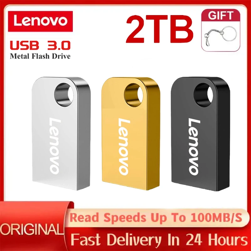 Lenovo 2Tb Usb Flash Drive Tipo C Usb 3.0 Pen Drive Pendrive 1Tb Memory Stick U Drive Chiavette Usb Per Smartphone Macbook Tablet