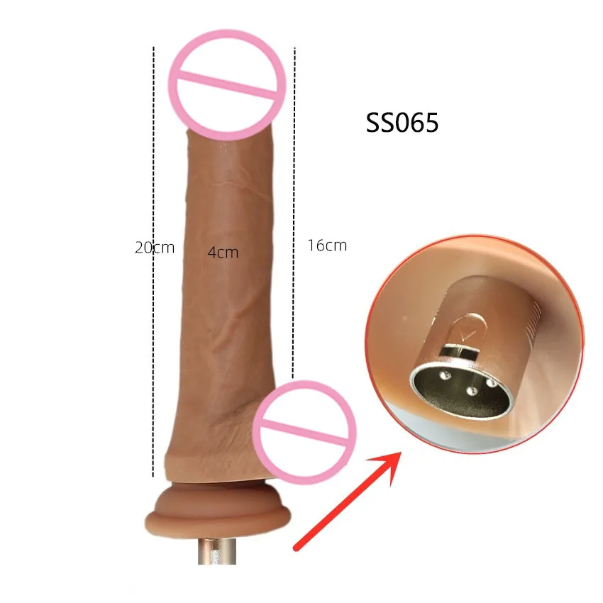 New Lifelike Liquid Silicone Dildos for Women Masturbation 3XLR Sex Machine Attachment Vibrator Vaginal Thrust Sex Toys