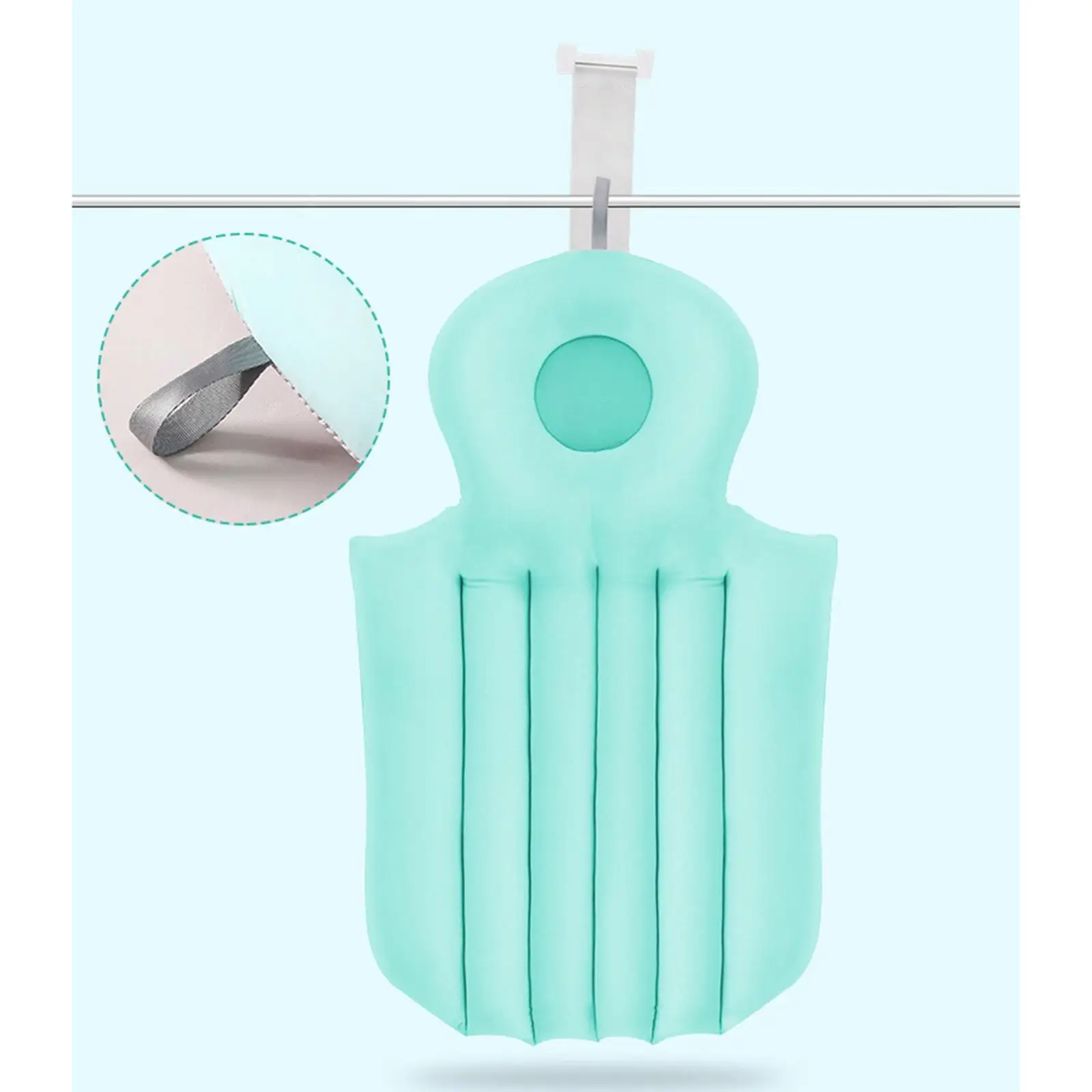 Full Body Bath Pillow Non-Slip Neck Back Shoulder Rest Cushion Washable B