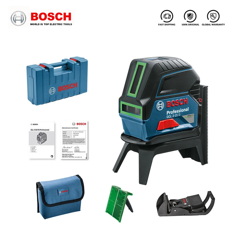 Bosch GCL 2-15 G Green, 2 Line Laser Level