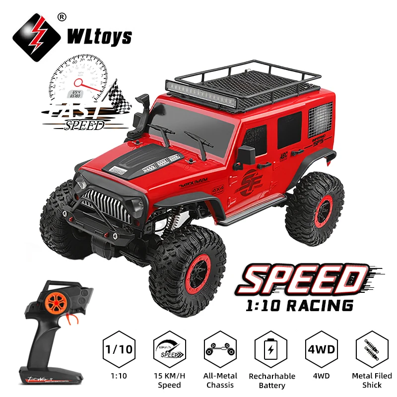 WLtoys 104311 RC Car 1/10 15Km/H Off-Road Radio Controlled Toys for Boys Brushed Motor 4X4 Jeep Remote Control Car model Toys 1