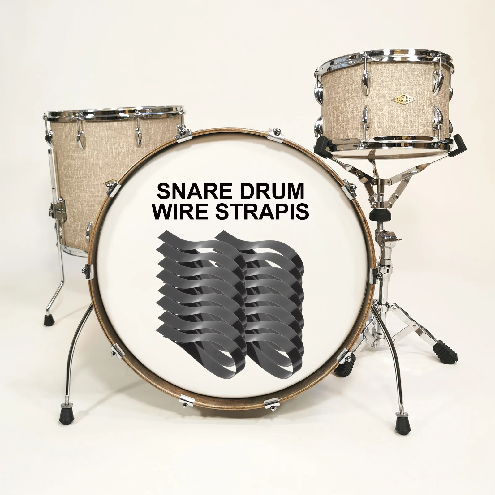 20 Pcs Wire Mounting Strap for Snare Drum Pet Installing Tools Belt Fixing Straps