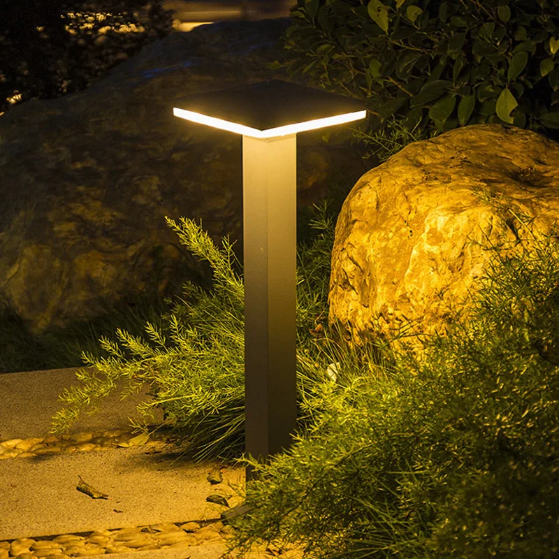 NEW LED Outdoor Street Light Garden Lawn Lamp Modern Courtyard Villa Park Landscape Light Waterproof Bollards Lighting Fixture