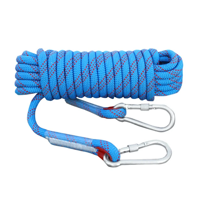Corda Arrampicata 30m - Poliestere 12mm, Resistente 1200kg, Per Alpinismo E Outdoor