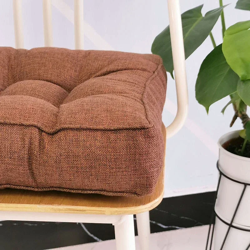 Thickened Solid Seat Cushion Square Cushion Cotton For Office Use Household Or Car Garden Sunlight Lounge Seat Cushion 5