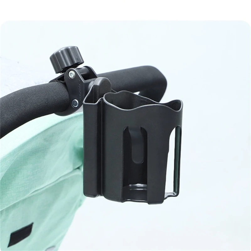 

2 In 1 Baby Stroller Cup Holder with Phone Holder Universal 360 Rotatable Milk Bottle Storage Rack Trolley Accessory