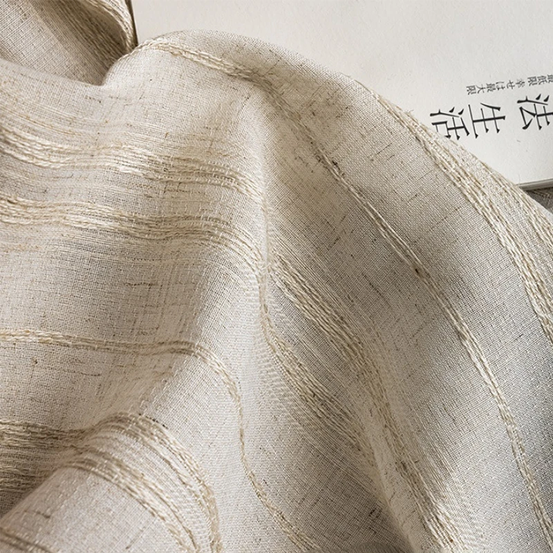 Curtain for Living Room Retro Pastoral Minimalism Home Decoration Romantic Bedroom Balcony Translucent Window Screening Cortinas