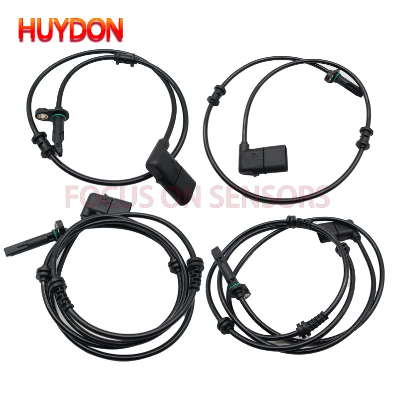 4PCS 2539052500 Front Rear Left&Right ABS Wheel Speed Sensor For Mercedes-Benz W205/A205/C205 2539052400 2539053500 2539053400