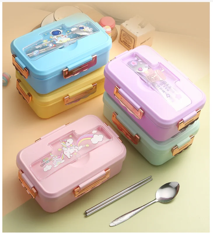 Cute Lunch Box Portable Hermetic Kawaii Dinosaur Unicorn Bento Box Food  Fruit Vegetables Container Tableware Lunch Box - AliExpress